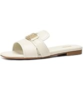 Stratuxx Kaze Women's Dressy Sandals Slip on Flat Summer Shoes Open Toe Slide Sandals for Women S...