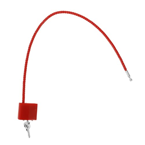 SEWACC Metal Cable Lock for Bikes and Cabinets Durable Steel Keyed Lock Long Soft Rope for Electric Bikes Wardrobes and Doors Secure and Lightweight Design