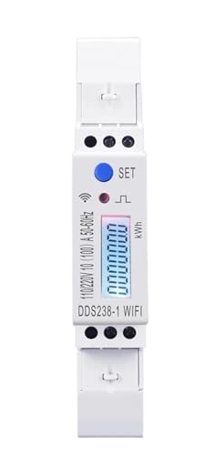 Compteur d'énergie 2 phases 3 fils avec wattmètre 100A et moniteur de consommation