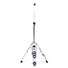 Tesmula gt2 Professional Pedal Control Style Drum High Hat Cymbal Stand with Pedal Silver & Black