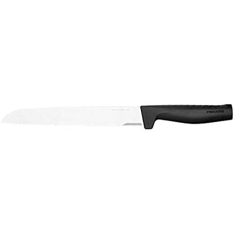 Fiskars Brotmesser, Hard Edge, Elegantes Design, Gesamtlänge: 35,1 cm, Rostfreier Stahl/Kunststoff Cover