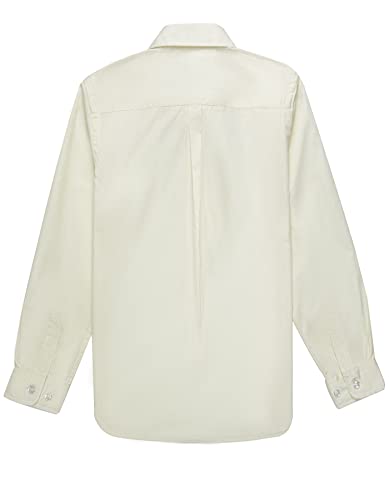 Kids Boys Button Down Dress Shirt Long Sleeve Poplin Bow Tie Set2