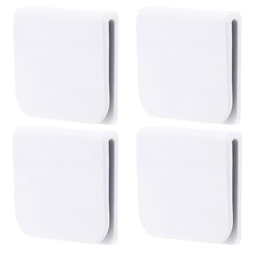 4PCS Shower Curtain Clips - Self Adhesive Bath Panel Clips -