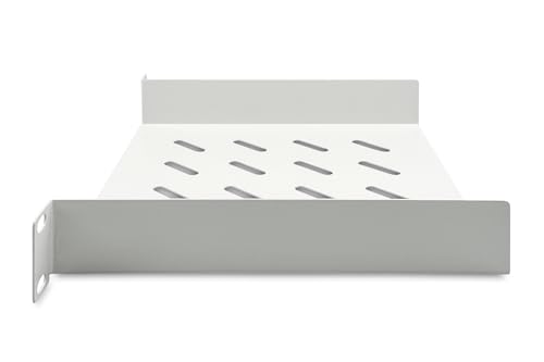 Étagère 10 pouces pour armoire réseau ventilée grâce à sa tôle perforée - 4