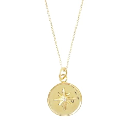 Honeycat Starburst Pendant Necklace in Gold, Rose Gold, or Silver | Minimalist, Delicate Jewelry (Gold)