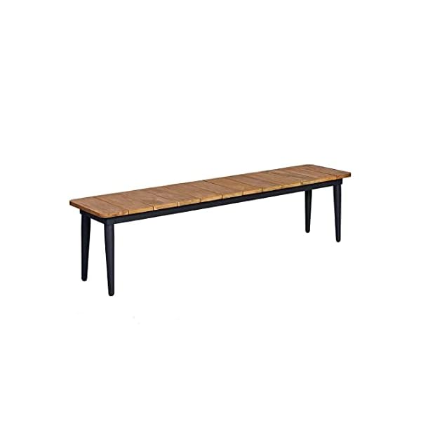 OUTLIV. Clark 3-Sitzer Gartenbank Teak & Aluminium