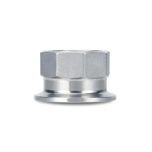 Pieza hembra de abrazadera triple de 1-1/4 pulgadas en acero inoxidable 316 hexagonal 6