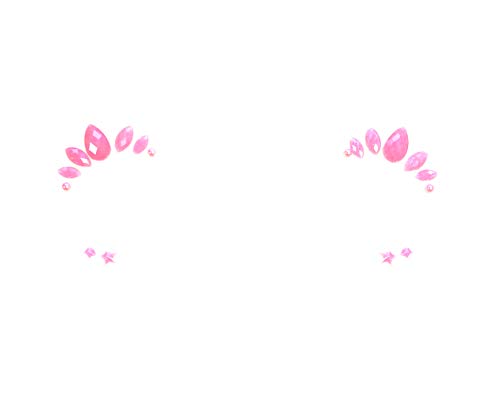Neva Nude Baby Pink Pixie Jewel Face Crystal Sticker - Gems for Carnivals, Halloween, Festivals, Raves, & Parties | Medical Grade Adhesive, Waterproof, & Sweatproof | Made in USA