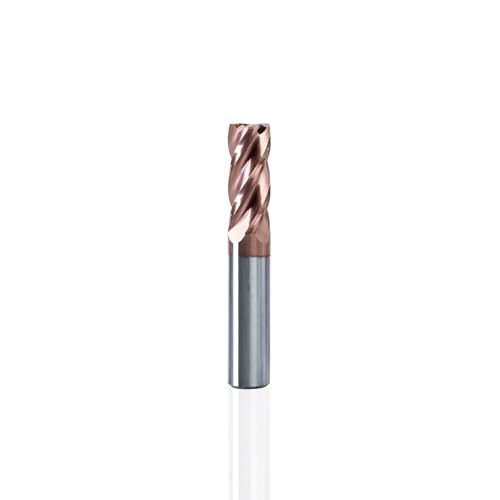 NZ 1/2" 4-Flute Square End Mill HRC55 TiSiN-Coated for Hardened Steel, Stainless, Titanium, Alloy Steel &amp; Cast Iron