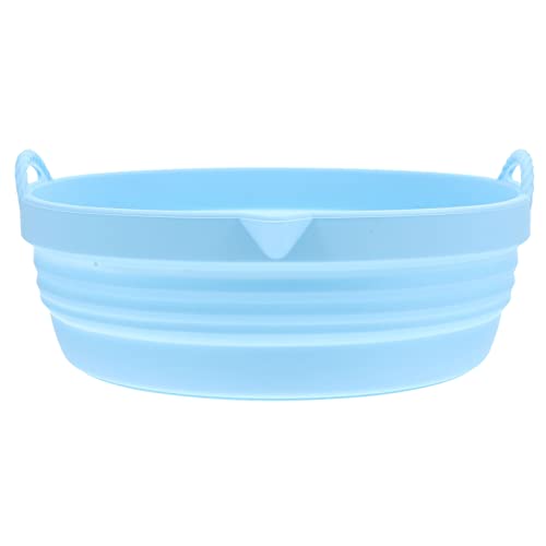 KICHOUSE Silicone Air Fryer Mat - Reusable Baking Pan for Easy Cleanup Fryer Basket Non-stick Design for Bread Dumplings More