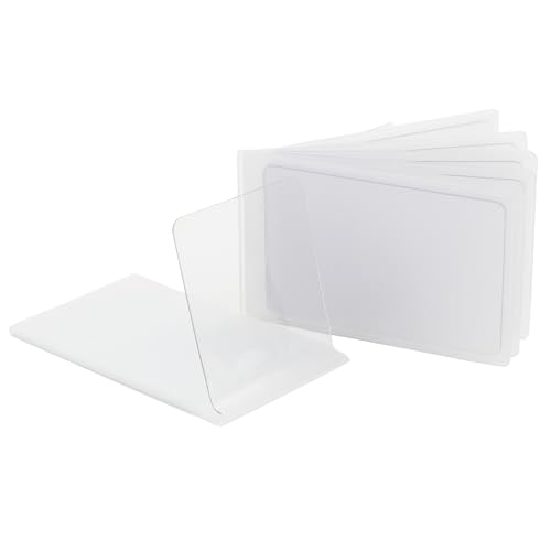 Image of AG Wallets Set of 2 Premium Clear Wallet Inserts - Durable Vinyl Card & Photo Holders, Multiple Styles for Bifold, Trifold & Checkbook Wallets (Bifold 6 Page)