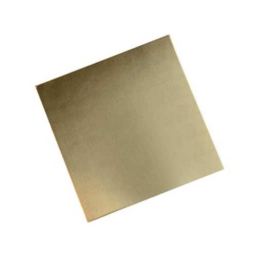 OEVXZDCIR Brass Sheet Thickness 3mm Brass Plate Cuts Metal Sheet Material for DIY Projects Electrical Engineering Crafting(3 * 100 * 150mm)