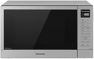 NN-SN68KS Compact Microwave Oven with 1200W Power, Sensor Cooking, Popcorn Button, Quick 30Sec & Turbo Defrost, 1.2 cu.ft, Stainless Steel
