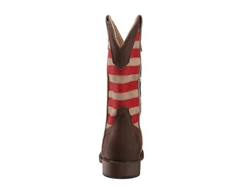 Image of ROPER Toddler Girls American Patriot Square Toe Casual Boots Mid Calf