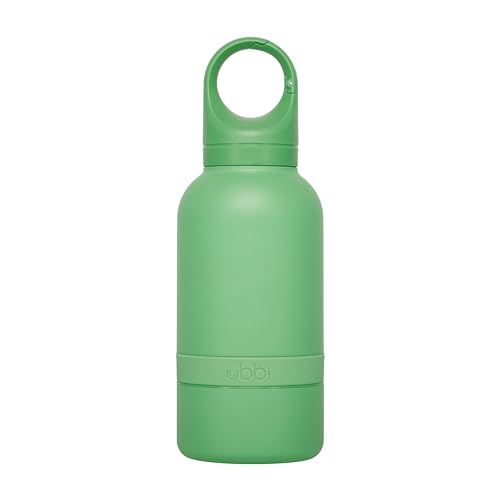 Ubbi Stainless Steel Insulated Portable 32 oz. Water Bottle for Dogs and Owners with Attached Dog Bowl, Green - Image 3