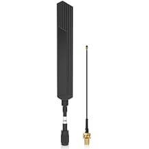Waterproof Meshtastic 915MHz LoRa Antenna 10dBi Gain Long Range Outdoor Antenna 20cm Omni SMA Male for ESP32 LoRa V3 RAK Development Board 915MHz Antenna with 10cm Extension Cable Black