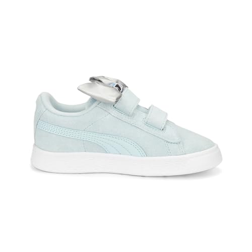 PUMA Kids Girls Suede Classic Light Flex Bow V Slip On Sneakers Shoes Casual - Blue - Size 1.5 M3