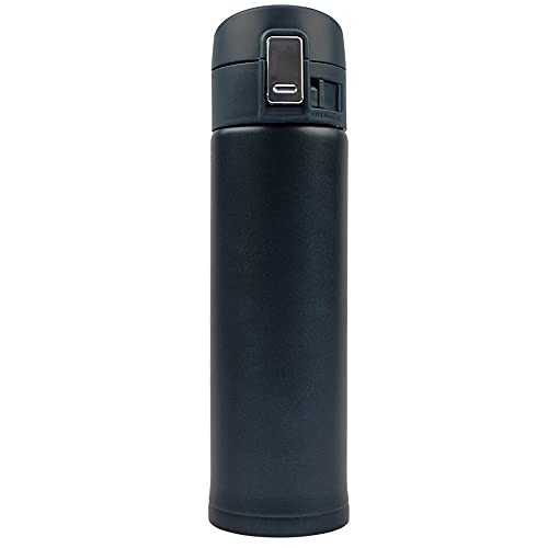 Garrafa Térmica Aço Inox com Vedação 500 ml Azul + Chaveiro CBRN18581