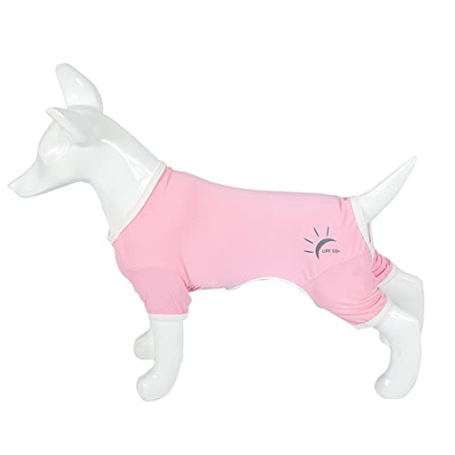 ICOUCHI 犬用 パジャマ ペット ロンパース つなぎ 春夏適用 ドッグウエア Tシャツ 小型犬 中型犬 大型犬 柔らかい ひんやり 四つの足 ルームウェア ペット洋服 部屋着 寝間着 抜け毛対策 uvカット 散? お出かけ