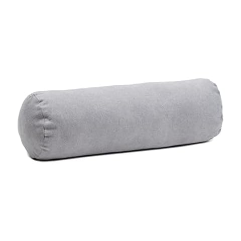Cojín cilíndrico con cremallera Gözze Darco 60x20 cm plateado Cover