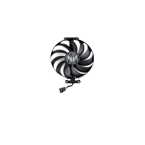 LIYANYG 95MM CF1010U12D für Lüfter für ASUS für Radeon RX 6950 6900 6800 6700 XT TUF OC für Gaming Grafikkarte CF1010U12S FDC10U12S9-C(Black A-Fan CF1010)
