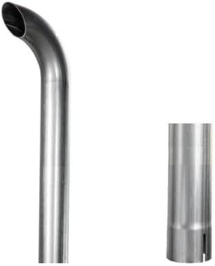 Tubo curvato prolunga marmitta scarico 100cm DIAMETRO 65mm con manicotto trattore e vari MADE IN ITALY