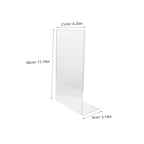 Tableau incliné transparent POPETPOP avec support de lecture et rangement