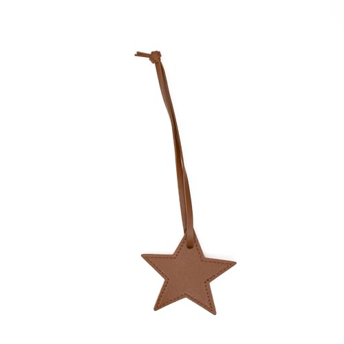 SOY PEPA Bag Charm de Estrella Marrón | Llavero para Llaves | Accesorio Colgante Bolso, Mochila, Estuche | Decorativo y Bonito