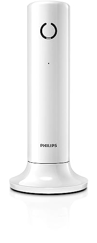 Philips Telephone Fixe sans Fil Linea M4501W/01 Single - Téléphone Fixe DECT – Écran 1,6 Pouce - 16h Conversation – 180h Veille - Blanc