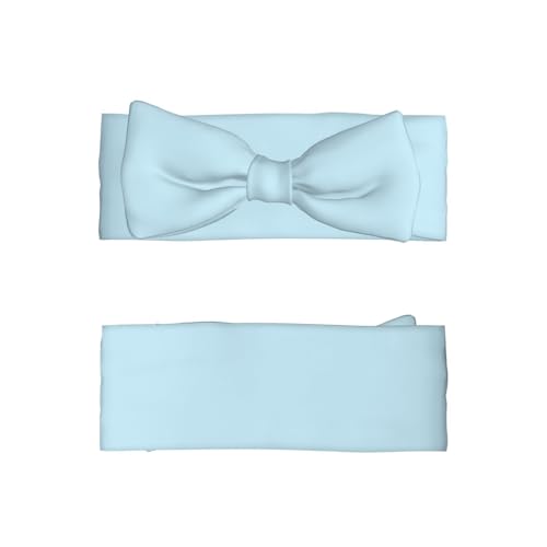 Solid color small fresh Pattern Baby Bow Headband - Super Stretchy Soft Bows Hair Accessories for Newborn Infant Toddlers Kids Girls - Elastic and Skin-Friendly2
