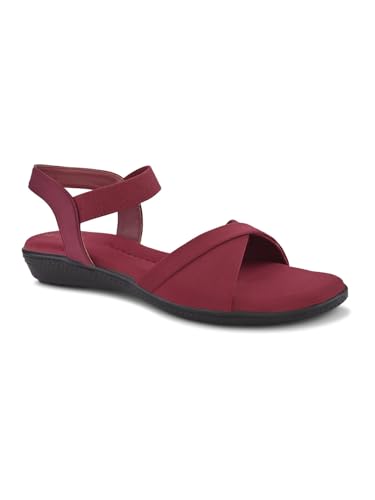 Image of XE Looks Black Criss-Cross Flat Sandals for Women | Secure Ankle Strap | Cushioned Footbed | Lightweight Casual Footwear For Girls