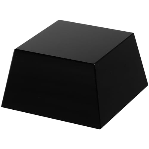 NUOBESTY Base para Exhibir Trofeos de Cristal Trapezoidal Negra para Grabado DIY y Decoración de Escritorio Superficie Estable Antideslizante