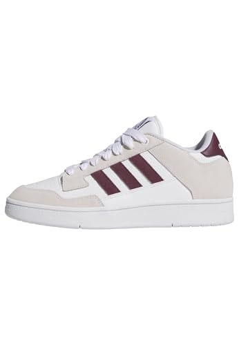 adidas Unisex - Adulto Rapid Court Low, Ftwr White/Maroon/Ftwr White, 37 1/3 EU