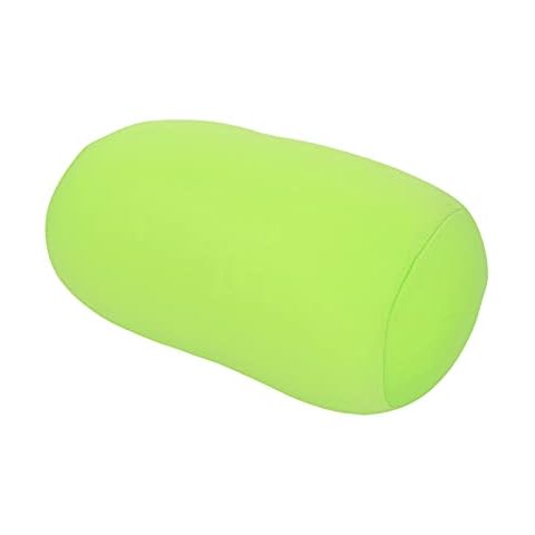 Jerliflyer Pillow, 150~160g Portable Travel Seat Pillow Fabric Foam Microbeads Polyester Outer Cover Sleeping Pillow for Bedroom, Travel, Outdoors(green) Cover
