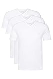 Ausschnitt: V-Ausschnitt BOSS Herren T-shirt Vn 3p Co T Shirts, Weiß, XL EU
