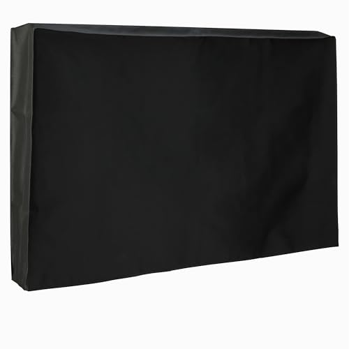 Amazon Basics Funda Impermeable para Televisores para Exteriores, Para 52 - 55 pulgadas Televisores de Pantalla Plana, 131,3 x 13,7 x 78,7 cm, Negro
