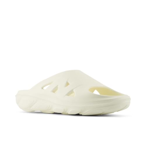 New Balance Men's Fresh Foam RCVRY V1 Slide Running Shoe, Angora/Parchment, 7 M