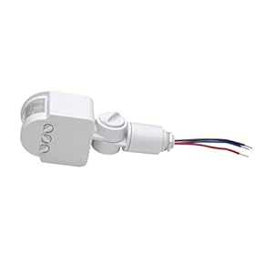 Holibanna 08IX00BH056F Bewegungsmelder Wandschalter Weiß