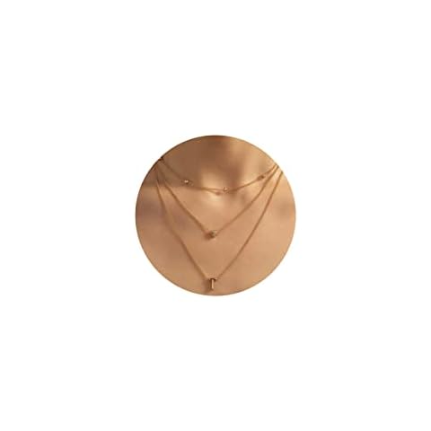 YANCHUN Layered Initial Heart Necklaces for Women Cover
