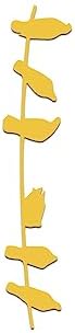 Birds On Wire Vinyl Decal Notebook Car Laptop 5.5" x 1" (Yellow) image 2