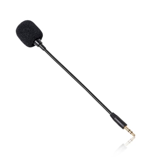 Replacement Microphone 3.5mm, Microphone For Headset, Detachable Boom Mic External Microphone,Detachable Microphone for Gaming Headsets Xbox PS4 PS5 For Computer Audio Accessories Laptop 1pack