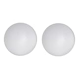 Evershine Paquete de 2 bolas de espuma para manualidades de 6 pulgadas, bolas de poliestireno blancas suaves para manualidades y proyectos escolares de arte
