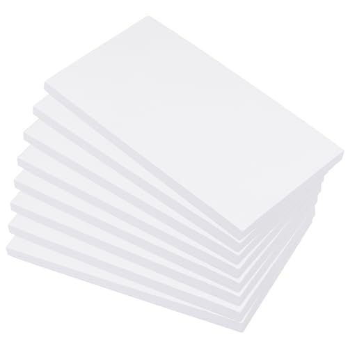 CHUENKUK 8 Stück Notizblock A6 800 Blatt 9 5 x 17 5 cm Kellnerblöcke Weiß 100 Blatt Pro Block Blanko Schreibblock für Büro Das Restaurant Kellner