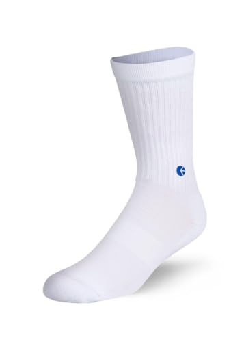 Ethika Men's Crew Sock | White Logo -Blue-