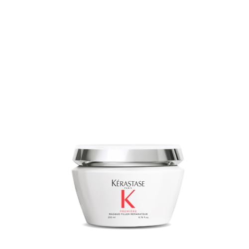 Kérastase Première, Reparierende und pflegende Haarmaske gegen Haarbruch für geschädigtes Haar, Mit Peptiden und Glycin, Masque Filler Réparateur Hair Mask, 200 ml