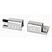 BODYA 2Pcs Toilet Seats Cover Hinges Replacement Toilet Soft Close Hinges Accessory Silver