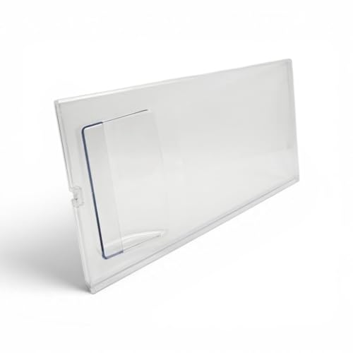 Image of Refrigerator Freezer Drawer Front Panel, Clear, 37 x 20.4 cm, Compatible with Voltas Beko Single Door 185-210 Ltrs