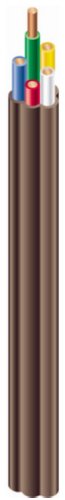 Southwire 64170422 18/7 Solid Copper Class 2 Power-Limited Thermostat Wire; 50 feet ; Brown
