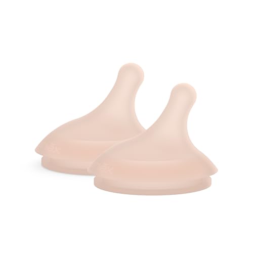Image of Suavinex Zero.Zero Adaptable Flow Asymmetrical Silicone Nipple, 2 Pack (0m+), Medium