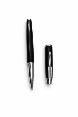 Image of Personalized Name Engraved Ball Pen | Stainless Steel Premium Black Pen | Custom Name Pen for Gift,Corporate Gift | Smooth Writing Refillable Ballpoint Pen for Men Women (Black [Black Ink])